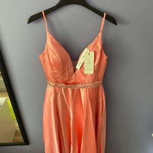 Rose Pink Ball gown/wedding/prom styled dress